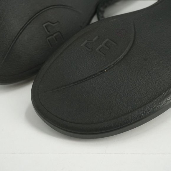 Ecco Womens Simpil Sandals Slides Black Pink Beige Leather Size 37 EU - 6.5 US - Picture 9 of 9